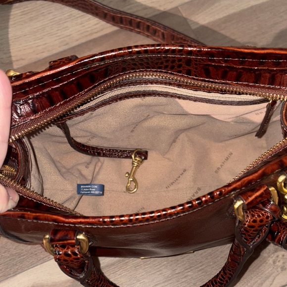 Brahmin Rich Brown Satchel/crossbody - Picture 6 of 14